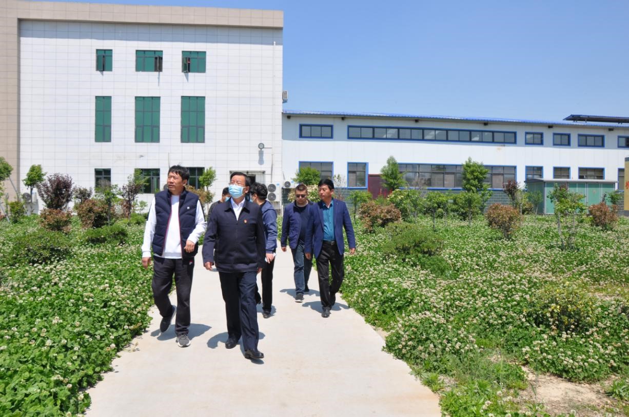 商丘市委常委、宣傳部部長王全周一行蒞臨睢縣瑞亞牧業(yè)有限公司調(diào)研